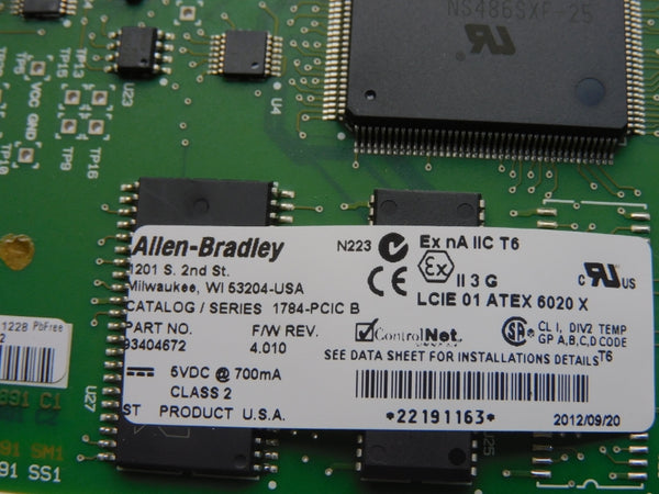 ALLEN BRADLEY 1784-PCIC SER. B F/W 4.010 5VDC NSMP