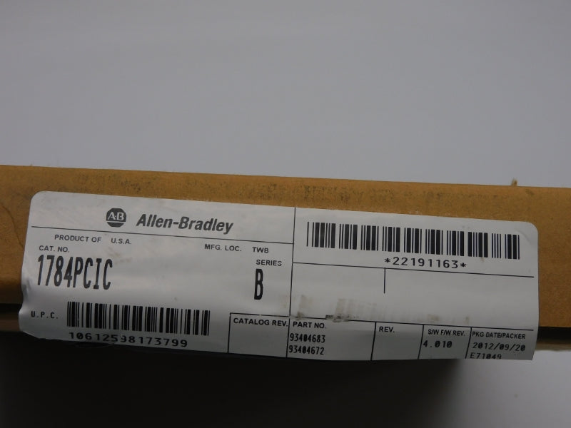 ALLEN BRADLEY 1784-PCIC SER. B F/W 4.010 5VDC NSMP