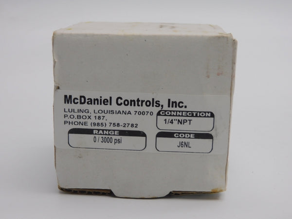 MCDANIEL CONTROLS J6NL 0/3000PSI NSMP