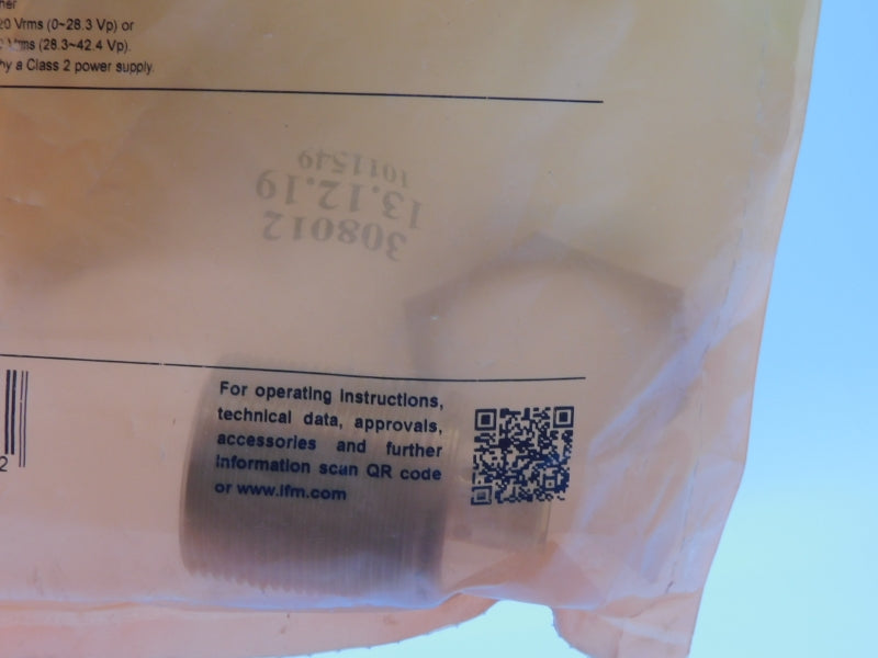 IFM EFECTOR IIB3015BBPKG/K1/US-104 IIS269 10-30VDC NSMP