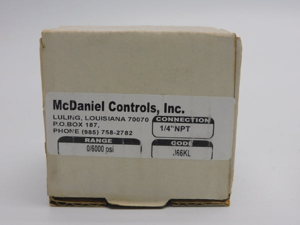 MCDANIEL CONTROLS J66KL 0/6000PSI NSMP