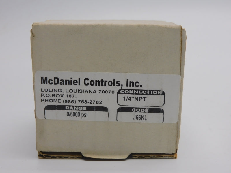 MCDANIEL CONTROLS J66KL 0/6000PSI NSMP