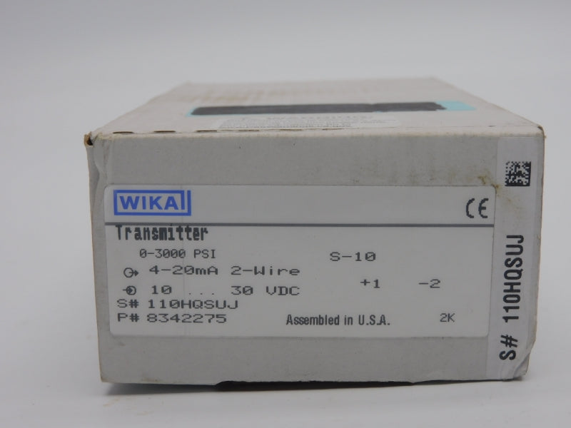 WIKA 8342275 S-10 10-30VDC 0-3000PSI NSMP