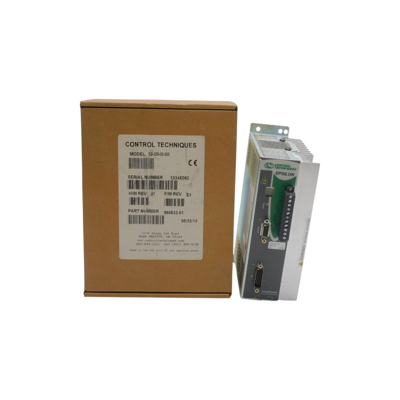 CONTROL TECHNIQUES EB-205-00-000 960632-01 F/W E1 REV. A7 240VAC 10.8A NSMP