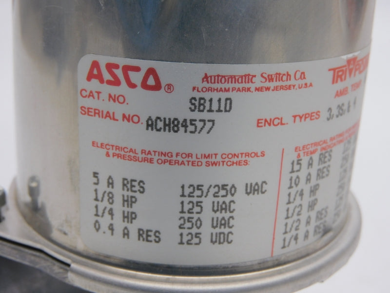 ASCO SB11D 250VAC 5A NSNP