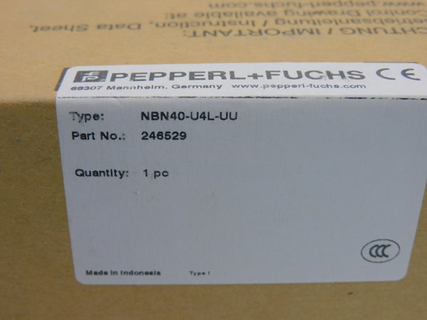 PEPPERL+FUCHS NBN40-U4L-UU 246529 75-230VAC NSMP