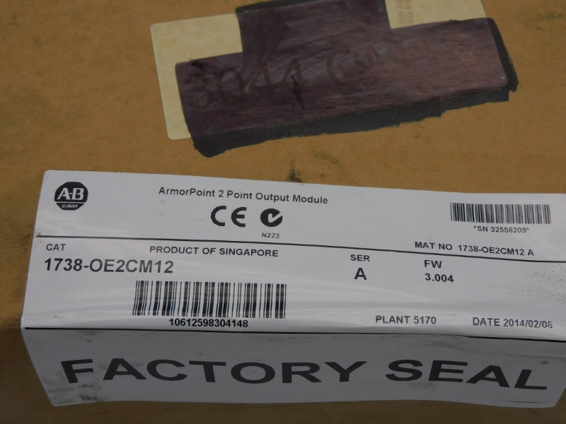 ALLEN BRADLEY 1738-OE2CM12 SER. A F/W 3.004 DATE: 2014 NSFS