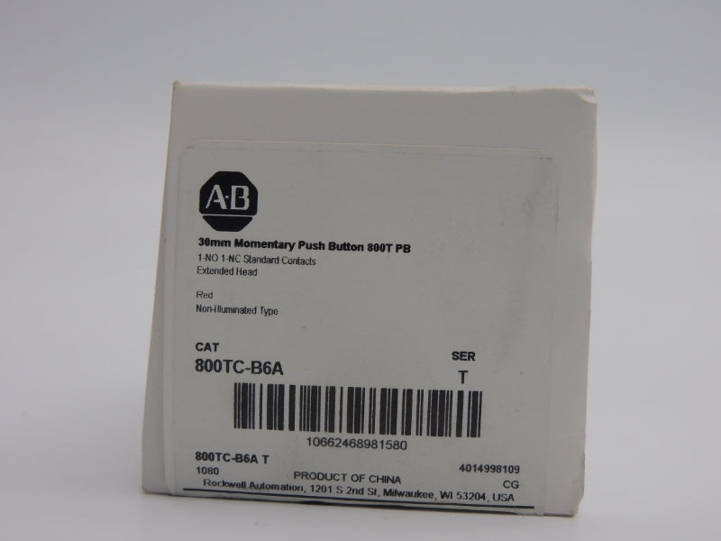 ALLEN BRADLEY 800TC-B6A SER. T (WH) NSMP