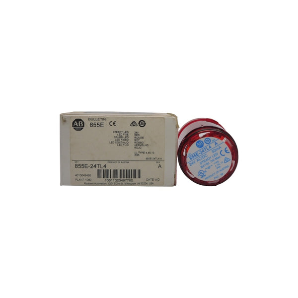 ALLEN BRADLEY 855E-24TL4 SER. A 24V (NO BULB) (WH) NSMP