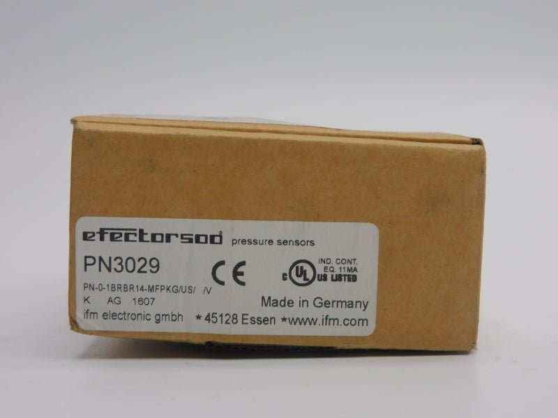 IFM EFECTOR PN-0-1BRBR14-MFPKG/US//V PN3029 18-36VDC -14.5-145PSI NSMP