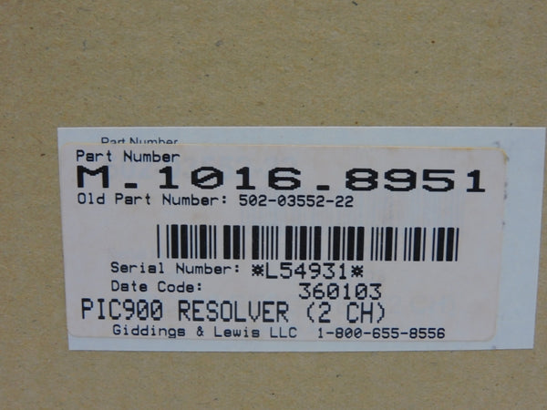 GIDDINGS&LEWIS M.1016.8951 502-03552-22R3 30VDC NSMP