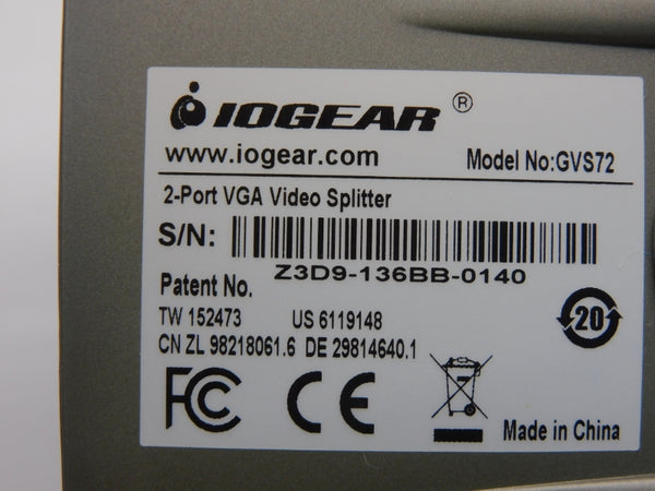 IOGEAR GVS72 9VDC NSMP
