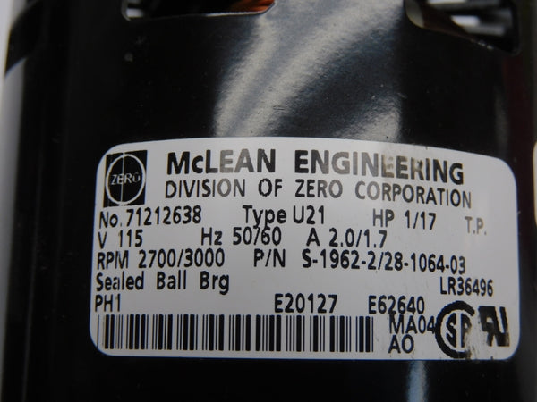 MCLEAN ENGINEERING 71212638 U21 NSNP