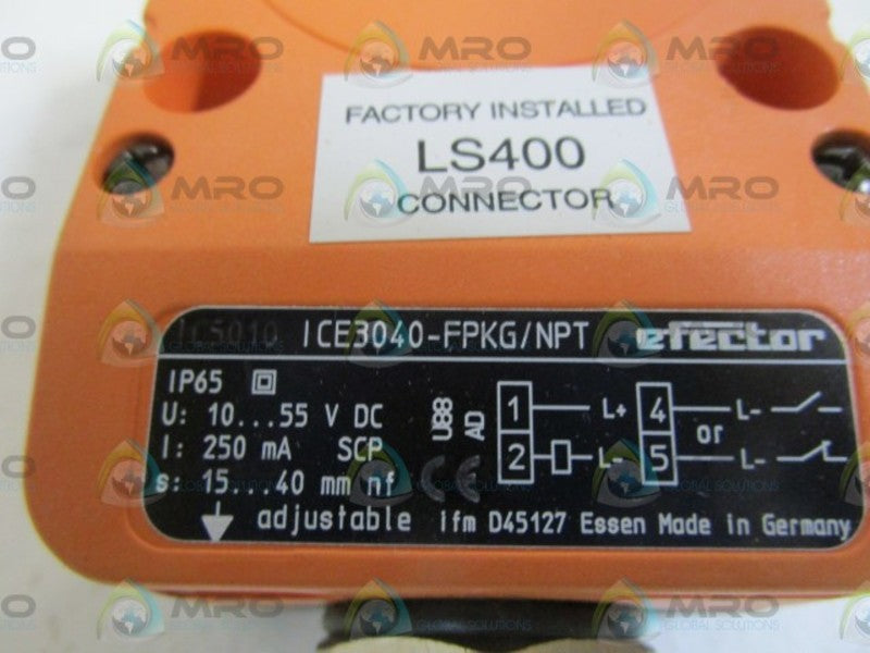 IFM EFECTOR ICE3040-FPKG/NPT LS400 UNMP