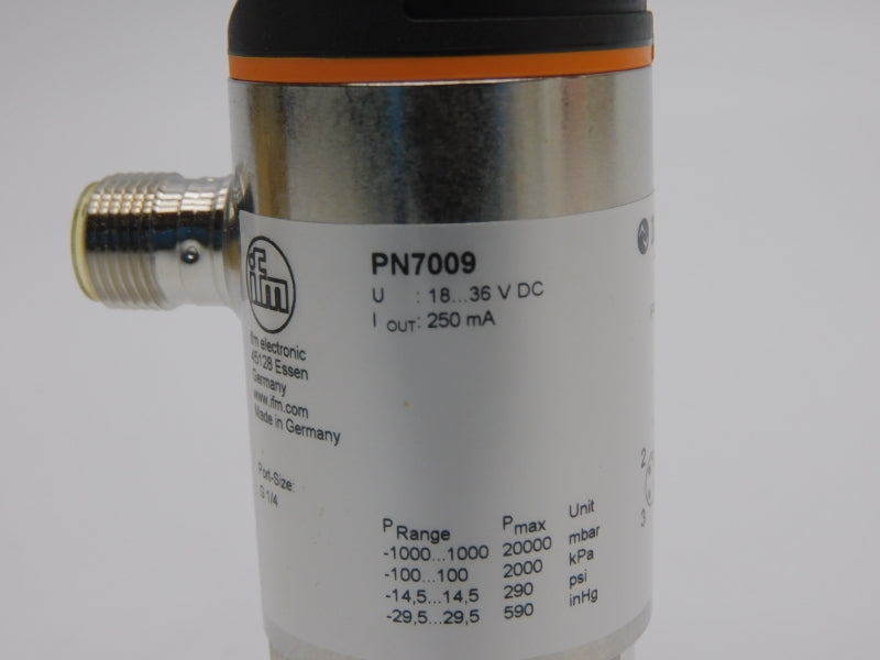 IFM EFECTOR PN-1-1BRBR14-QFRKG/US//V PN7009 18-36VDC 290PSI 1/4" NSMP