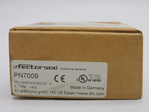 IFM EFECTOR PN-1-1BRBR14-QFRKG/US//V PN7009 18-36VDC 290PSI 1/4" NSMP