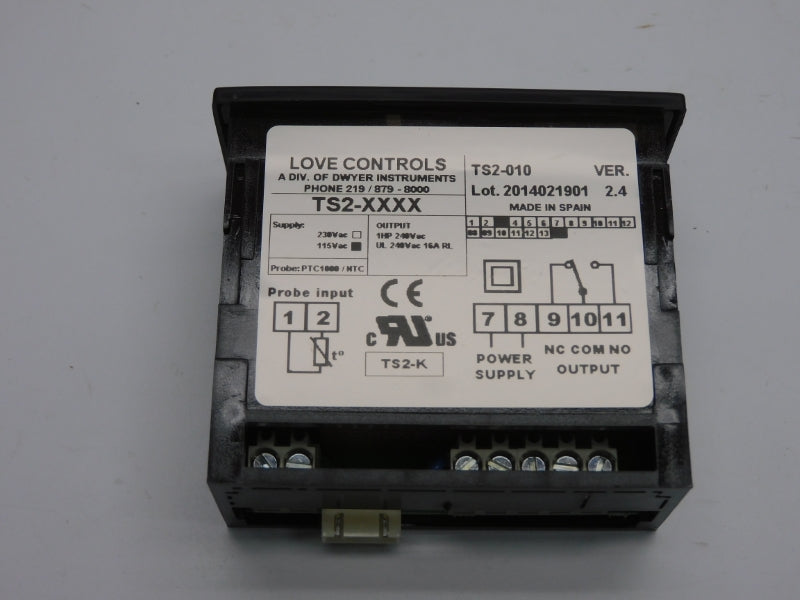 LOVE CONTROLS TS2-010 VER. 2.4 115VAC 16A NSMP