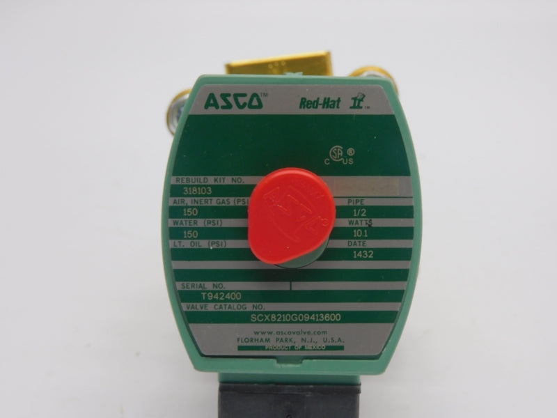 ASCO SCX8210G09413600 110/120V 150PSI 1/2" NSMP