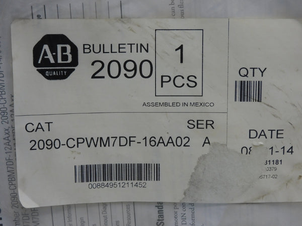ALLEN BRADLEY 2090-CPWM7DF-16AA02 SER. A NSMP