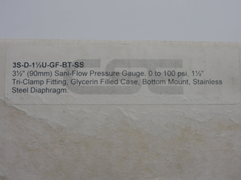 CST 3S-D-15U-GF-BT-SS 100PSI NSMP