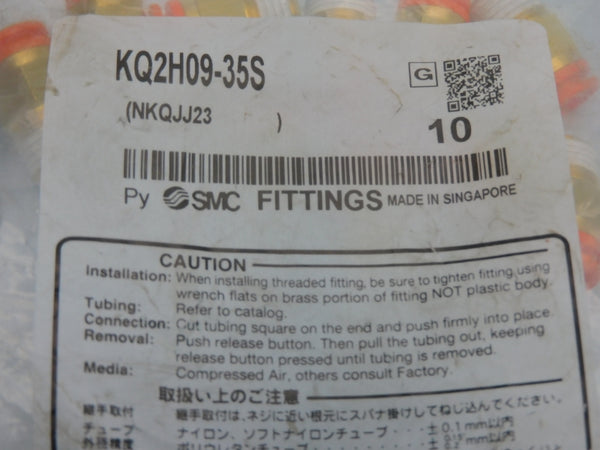 SMC KQ2H09-35S (PKG OF 10) NSMP
