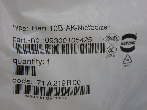 HARTING HAN10B-AK 09300105425 NSMP