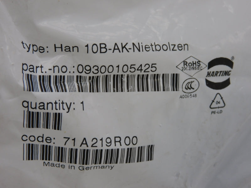 HARTING HAN10B-AK 09300105425 NSMP