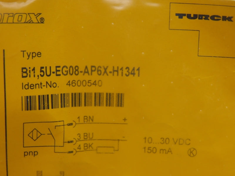 TURCK BI1.5U-EG08-AP6X-H1341 4600540 10-30VDC NSMP