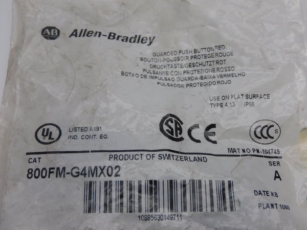 ALLEN BRADLEY 800FM-G4MX02 SER. A NSMP