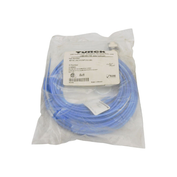 TURCK RKF461-2M/14.5/NPT/CS11891 U-44681 600V 10A NSMP