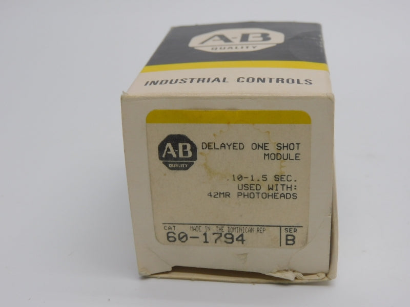 ALLEN BRADLEY 60-1794 SER. B .10-1.5SEC (BK/YL) NSMP