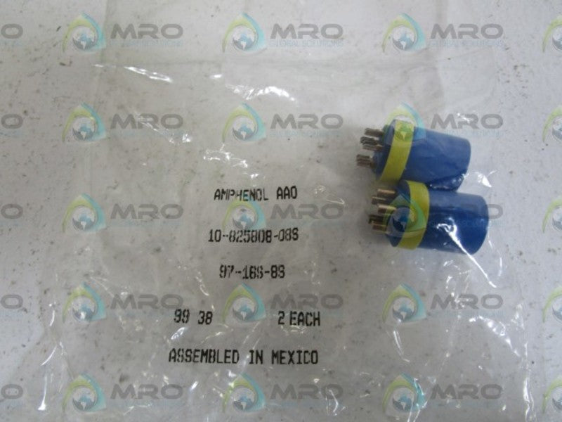 LOT OF 2 AMPHENOL 97-16S-8S NSMP