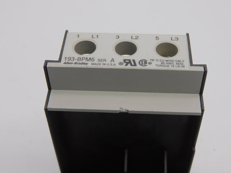 ALLEN BRADLEY 193-BPM6 SER. A (AS PICTURED) (BR/WH) NSMP
