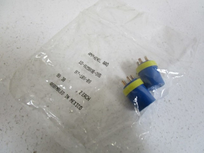 LOT OF 2 AMPHENOL 97-16S-8S NSMP