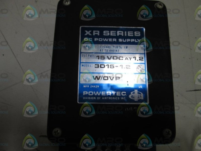 POWERTEC DC POWER SUPPLY 3D15-1-2 NSNP