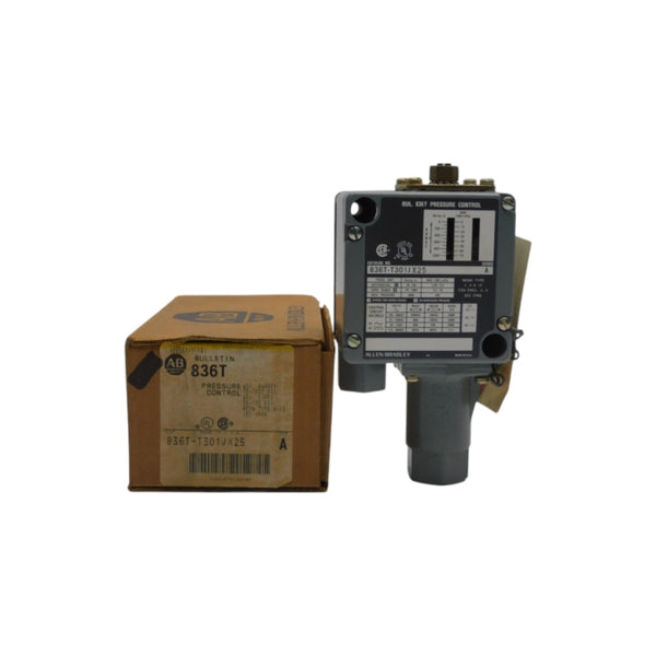 ALLEN BRADLEY 836T-T301JX25 SER. A 120-600VAC 60A 35-135PSI (BR/YL) NSMP
