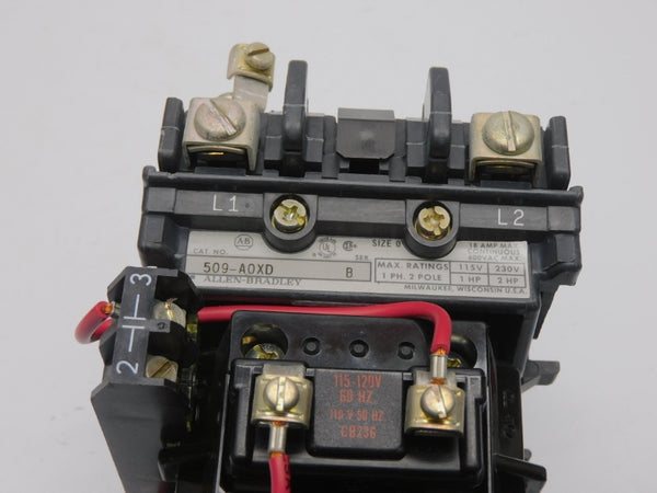 ALLEN BRADLEY 509-A0XD SER. B 110/115-120V (BR/YL) NSMP