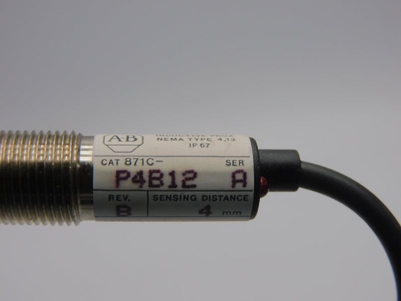ALLEN BRADLEY 871C-P4B12 SER. A REV. B 10-30VDC (BK/YL) NSMP