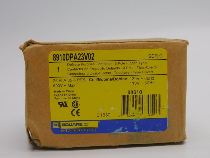 SQUARE D 8910DPA23V02 SER. C 110/120V 25A NSMP