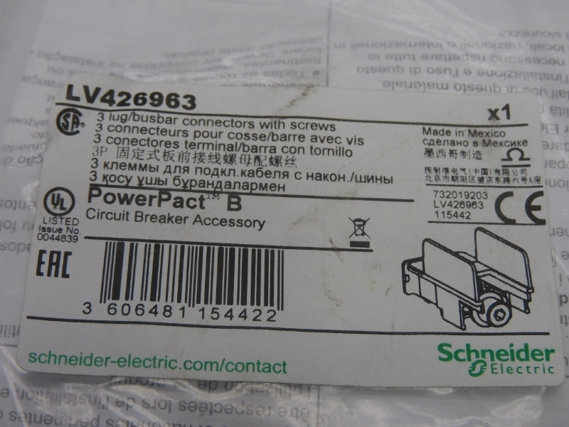 SCHNEIDER ELECTRIC LV426963 (PKG OF 3) NSMP