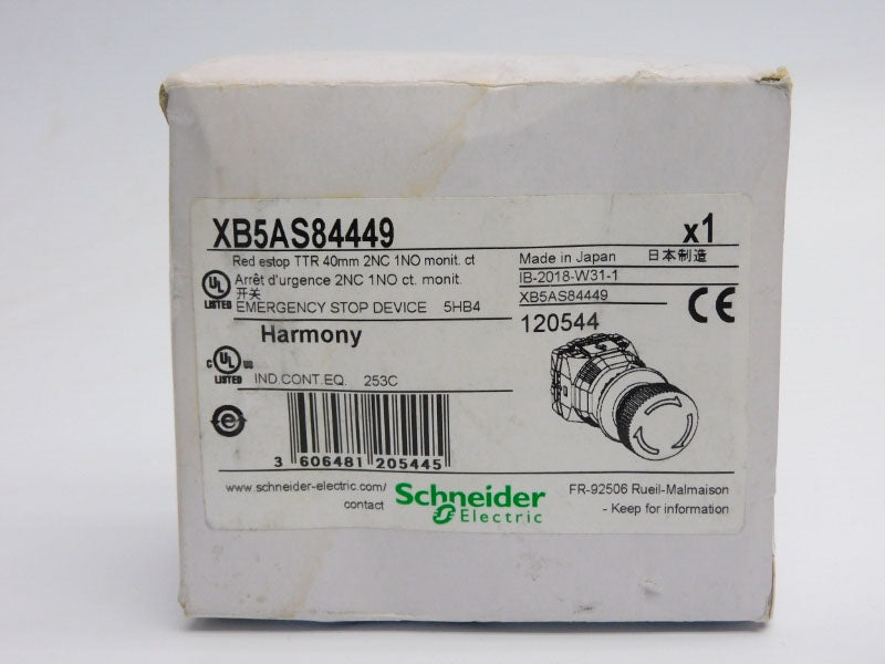 SCHNEIDER ELECTRIC XB5AS4449 NSMP