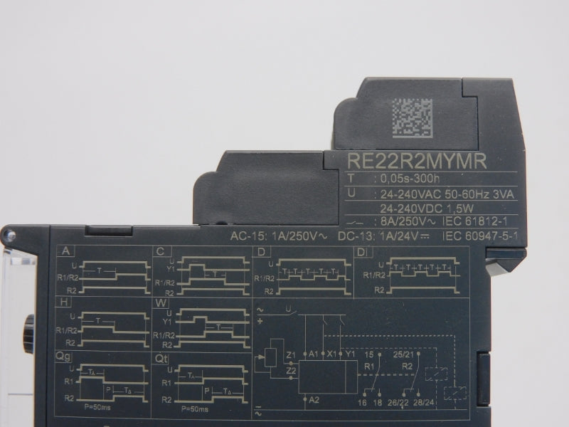 SCHNEIDER ELECTRIC RE22R2MYMR 24-240VAC 8A 0.05S-300H (GREEN) NSMP