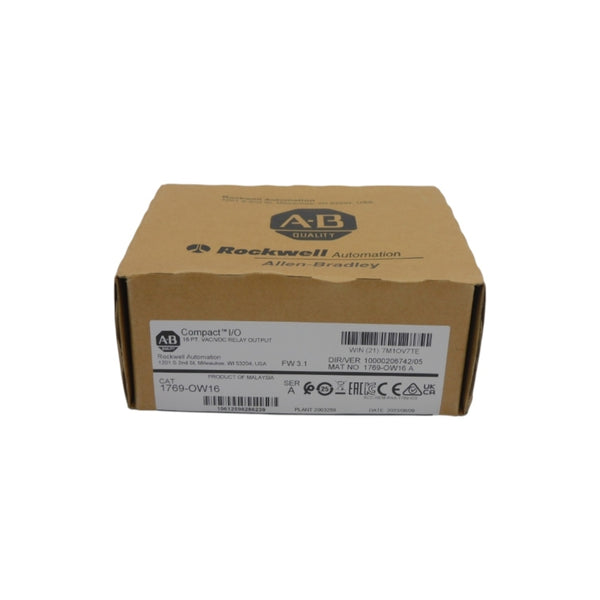 ALLEN BRADLEY 1769-OW16 SER. A F/W 3.1 VER. 05 DATE: 2023 NSFS