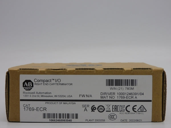 ALLEN BRADLEY 1769-ECR SER. A VER. 04 DATE: 2022 NSFS