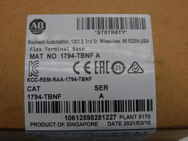 ALLEN BRADLEY 1794-TBNF SER. A DATE: 2021 NSFS