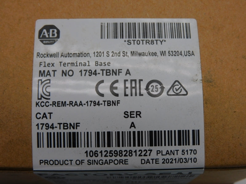 ALLEN BRADLEY 1794-TBNF SER. A DATE: 2021 NSFS