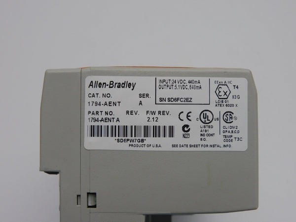 ALLEN BRADLEY 1794-AENT SER. A F/W 2.12 24VDC NSNP