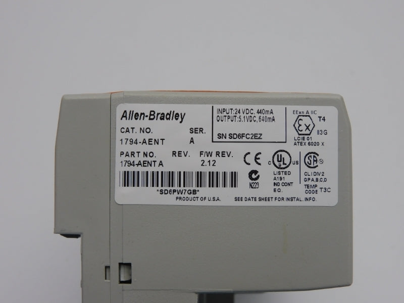 ALLEN BRADLEY 1794-AENT SER. A F/W 2.12 24VDC NSNP