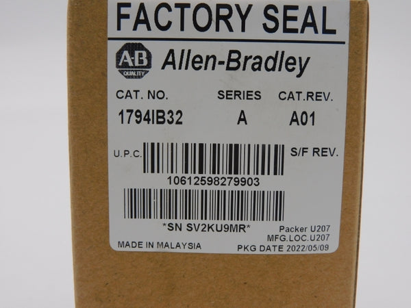 ALLEN BRADLEY 1794-IB32 SER. A REV. A01 24VDC DATE: 2022 NSFS