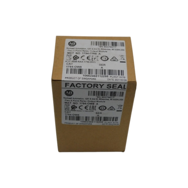 ALLEN BRADLEY 1794-OW8 SER. A DATE: 2021 NSFS